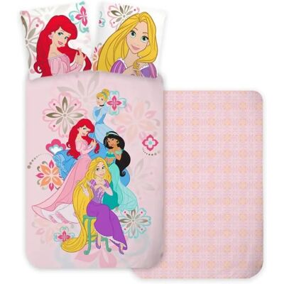 Disney Prinsessojen vauvanpeitto - Vaaleanpunainen - 100x135cm - Puuvilla Disney Prinsessojen vauvanpeitto - Vaaleanpunainen - 100x135cm - Puuvilla