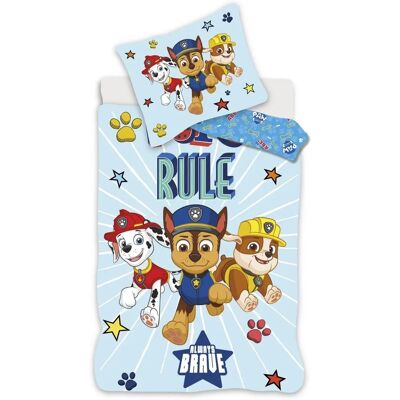 Paw Patrol Junior sengetøy - Vendt design - 100x140 cm Paw Patrol Junior sengetøy - Vendt design - 100x140 cm