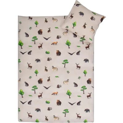 Mats Barne Bomull Sengestell - Rosa & Beige Mats Barne Bomull Sengestell - Rosa & Beige