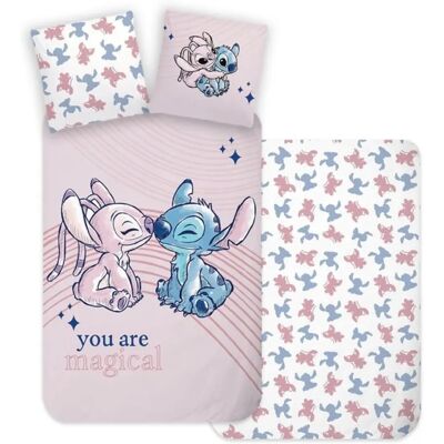 Conjunto de Roupa de Cama Lilo e Stitch - Algodão - 100 x 135 cm Conjunto de Roupa de Cama Lilo e Stitch - Algodão - 100 x 135 cm