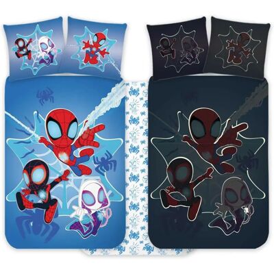Spidey Sängkläder - Ljusande i mörkret, Vändbar, 100% bomull Spidey Sängkläder - Ljusande i mörkret, Vändbar, 100% bomull