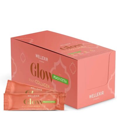 Wellexir Glow Beauty Drink Pfirsich Eistee - Kollagen Unterstützung Wellexir Glow Beauty Drink Pfirsich Eistee - Kollagen Unterstützung