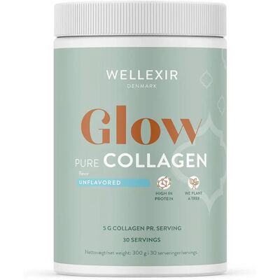 Wellexir Glow Pure Collagen - Kollagen Pulver - 300 g Wellexir Glow Pure Collagen - Kollagen Pulver - 300 g