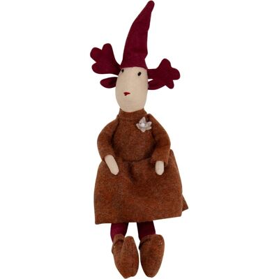 Home-tex Sittande julenisse 45cm i mjuk filt Home-tex Sittande julenisse 45cm i mjuk filt