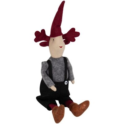 Home-tex Sittande tomte - 45cm filt juldekoration Home-tex Sittande tomte - 45cm filt juldekoration