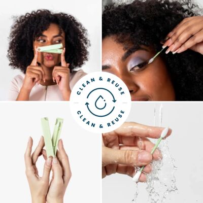Lastswab Beauty Reusable Cotton Swab - Blue Makeup Tool Lastswab Beauty Reusable Cotton Swab - Blue Makeup Tool