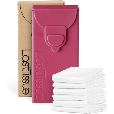 Last Object Pack de Mouchoirs Réutilisables en Coton Bio Rouge - Pack de 6 - Publicité Last Object Pack de Mouchoirs Réutilisables en Coton Bio Rouge - Pack de 6 - Publicité