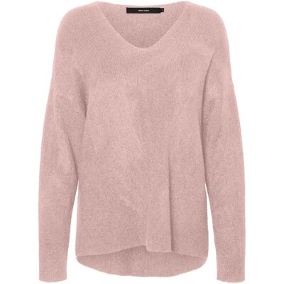 Vero Moda Vmcrewlefile LS V-neck Blouse Noos (10233357) - sepia rose Vero Moda Vmcrewlefile LS V-neck Blouse Noos (10233357) - sepia rose