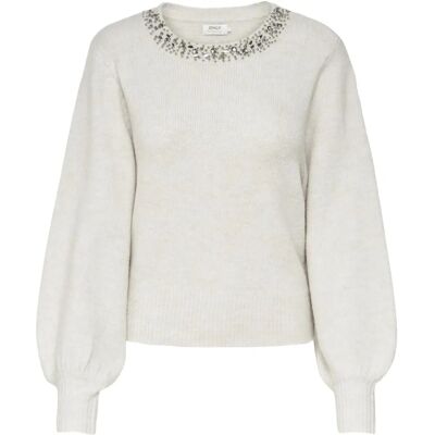 Maglione in maglia bianco Only - Donna Autunno/Inverno Maglione in maglia bianco Only - Donna Autunno/Inverno