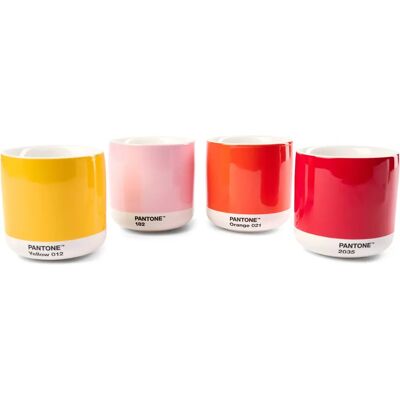 Sett med 4 Pantone Latte Macchiato kopper Sett med 4 Pantone Latte Macchiato kopper