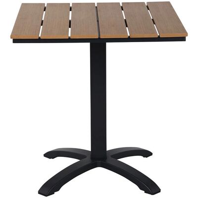 Ebuy24 Gartentisch - 70x70 cm, Schwarz/Teak Ebuy24 Gartentisch - 70x70 cm, Schwarz/Teak