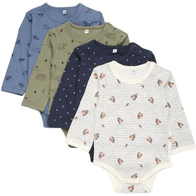 Pippi 3819-959 Langermet Baby Body - Dyp Lichen Grønn - Baby Body Pippi 3819-959 Langermet Baby Body - Dyp Lichen Grønn - Baby Body