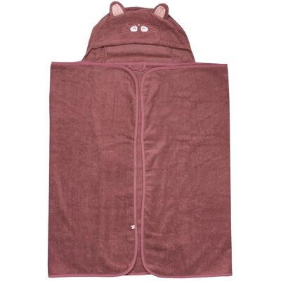 Serviette à Capuche Pippi Baby - 70x120 cm - Rose Ancien - Serviette à Capuche Bébé Serviette à Capuche Pippi Baby - 70x120 cm - Rose Ancien - Serviette à Capuche Bébé