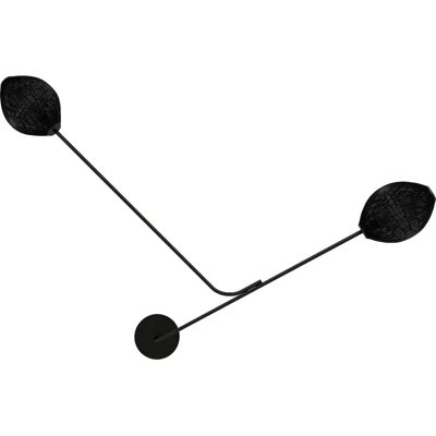 GUBI Satellite Vegglampe - Soft Black - 119cm - Geometrisk Skulpturell Design GUBI Satellite Vegglampe - Soft Black - 119cm - Geometrisk Skulpturell Design