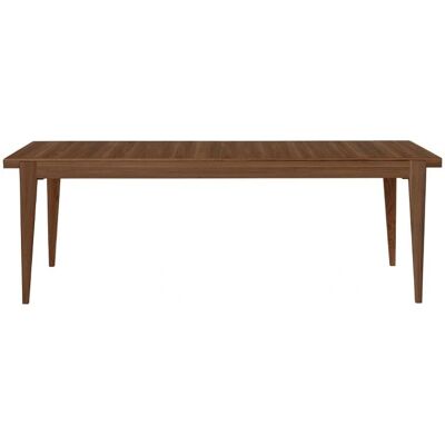 Gubi - Table à manger rectangulaire extensible en noyer - Mobilier - Publicité Gubi - Table à manger rectangulaire extensible en noyer - Mobilier - Publicité