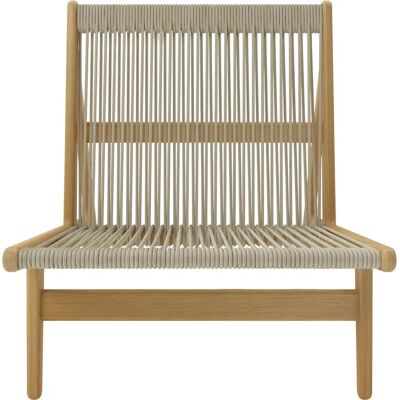 GUBI - MR01 Initial - Eik - Naturlig Tau - Lounge Chair GUBI - MR01 Initial - Eik - Naturlig Tau - Lounge Chair