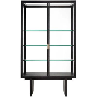 Vitrine privée Gubi - Chêne teinté marron/noir - 191 cm - Vitrine - Publicité Vitrine privée Gubi - Chêne teinté marron/noir - 191 cm - Vitrine - Publicité
