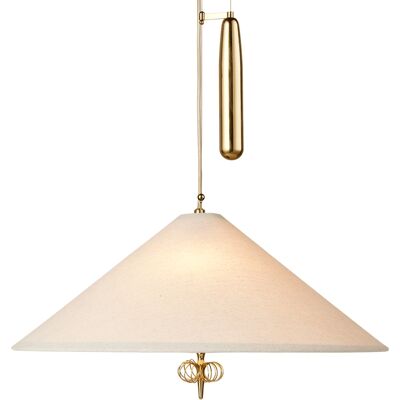 Gubi A1967 Taklampe - Messing/Canvas justerbar Gubi A1967 Taklampe - Messing/Canvas justerbar