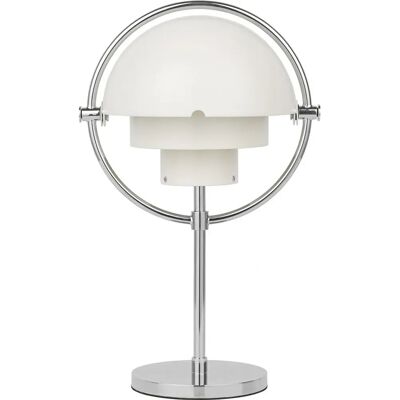 Lampe portable Multi-Lite de Gubi - Design de Louis Weisdorf - Blanc, Chrome Lampe portable Multi-Lite de Gubi - Design de Louis Weisdorf - Blanc, Chrome
