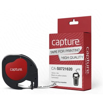 Capture CA-S0721620 Etikettband - Robustes Plastiktape, Wasserfest Capture CA-S0721620 Etikettband - Robustes Plastiktape, Wasserfest