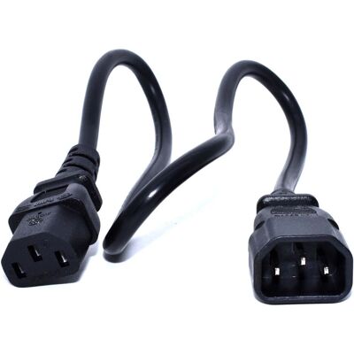 Zebra C13 till C14 strömkabel - 50cm - Strömkabel för PDU Zebra C13 till C14 strömkabel - 50cm - Strömkabel för PDU