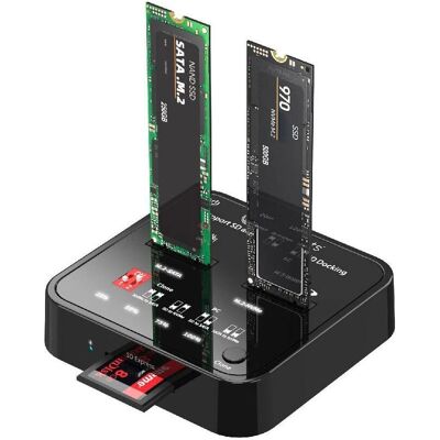CoreParts USB3.2 Type-C M.2 SSD kloonilaitteisto - Musta CoreParts USB3.2 Type-C M.2 SSD kloonilaitteisto - Musta