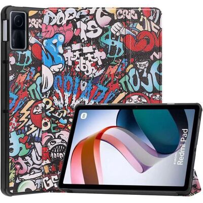 Coque CoreParts Xiaomi Redmi Pad - Design graffiti à angles multiples Coque CoreParts Xiaomi Redmi Pad - Design graffiti à angles multiples