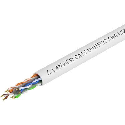 Lanview LVN122114 Cable de red blanco 305 m Cat6 U/UTP Lanview LVN122114 Cable de red blanco 305 m Cat6 U/UTP