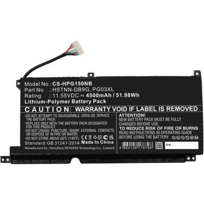 CoreParts Akku für HP Laptop - 51,98Wh Schwarz CoreParts Akku für HP Laptop - 51,98Wh Schwarz