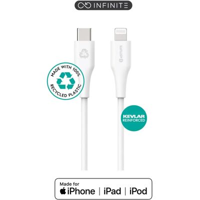 eSTUFF ES602370 3m Resirkulert Lightning Kabel eSTUFF ES602370 3m Resirkulert Lightning Kabel