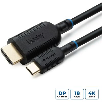 Câble HDMI USB-C MicroConnect 1m - Adaptateur vidéo - Publicité Câble HDMI USB-C MicroConnect 1m - Adaptateur vidéo - Publicité