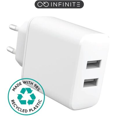 eSTUFF ES637005 Umweltfreundliches USB-Ladegerät - 24W - Weiß eSTUFF ES637005 Umweltfreundliches USB-Ladegerät - 24W - Weiß