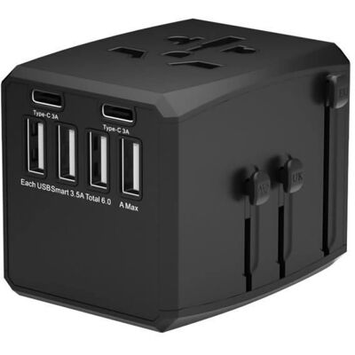 MicroConnect Weltreiseadapter - 4 USB-A, EU, UK, US, AUS/NZ MicroConnect Weltreiseadapter - 4 USB-A, EU, UK, US, AUS/NZ