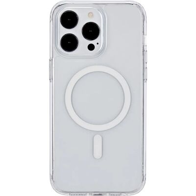 Coque hybride magnétique pour iPhone 15 Pro d'Apple - Transparente - Résistante aux chocs - Publicité Coque hybride magnétique pour iPhone 15 Pro d'Apple - Transparente - Résistante aux chocs - Publicité