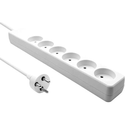 MicroConnect Dansk Strømfordeler 6-veis - Power Strip MicroConnect Dansk Strømfordeler 6-veis - Power Strip