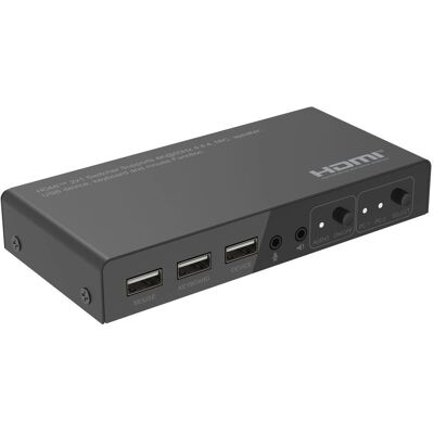 MicroConnect 4K@60Hz HDMI KVM-Schalter - Schwarz - KVM switch MicroConnect 4K@60Hz HDMI KVM-Schalter - Schwarz - KVM switch