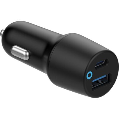 Chargeur auto noir eSTUFF ES631031 - Charge rapide - 12V - Double USB Chargeur auto noir eSTUFF ES631031 - Charge rapide - 12V - Double USB