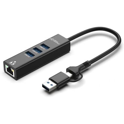 MicroConnect USB-Hub 4-Port Ethernet - Schwarz MicroConnect USB-Hub 4-Port Ethernet - Schwarz