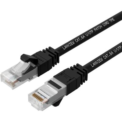 Lanview Modell - 20m Cat6A S/FTP Netzwerkkabel - Schwarz Lanview Modell - 20m Cat6A S/FTP Netzwerkkabel - Schwarz