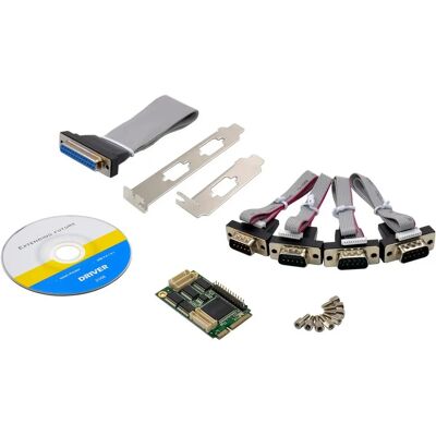MicroConnect CH384L 4S1P PCIe Multi-I/O-kort MicroConnect CH384L 4S1P PCIe Multi-I/O-kort