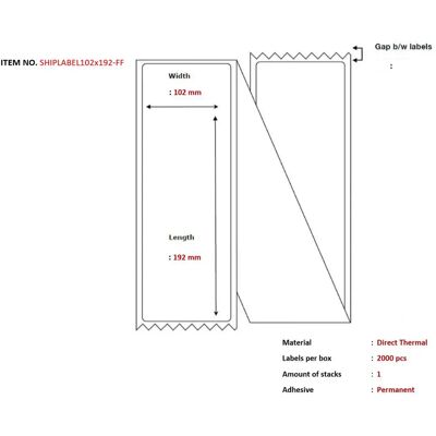 Capture 102 x 192 mm Versandetiketten - Druckeretikett Capture 102 x 192 mm Versandetiketten - Druckeretikett