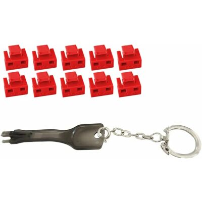 MicroConnect MC-RJ45PORTBLOCK-R Rot 10 Stk RJ45-Portblocker MicroConnect MC-RJ45PORTBLOCK-R Rot 10 Stk RJ45-Portblocker
