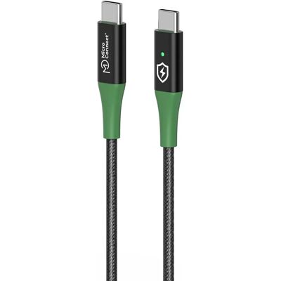 MicroConnect MC-Smart USB-C Kabel - 1m - Svart/Grønn - USB 2.0 MicroConnect MC-Smart USB-C Kabel - 1m - Svart/Grønn - USB 2.0