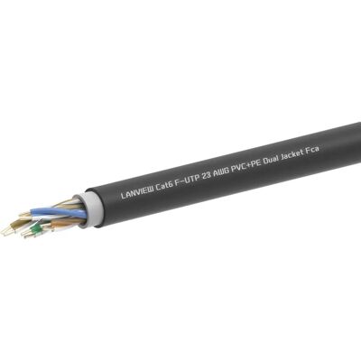 Cabo de red Lanview Cat6 F/Utp Doble Revestimiento 305 M Cabo de red Lanview Cat6 F/Utp Doble Revestimiento 305 M