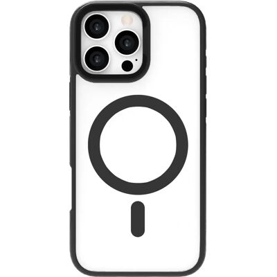 Custodia ibrida per iPhone 16 Pro Max con supporto - Nero Custodia ibrida per iPhone 16 Pro Max con supporto - Nero