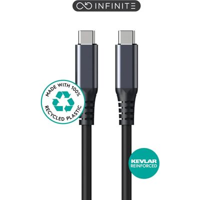eSTUFF INFINITE USB-C Cable 1.2m - USB4 Gen3x2, 40 Gbps, 240W eSTUFF INFINITE USB-C Cable 1.2m - USB4 Gen3x2, 40 Gbps, 240W