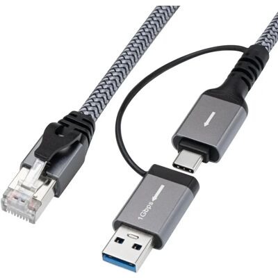 MicroConnect MC-RJ45USBC-05 USB-A / USB-C Cable Gender Changer - 5m MicroConnect MC-RJ45USBC-05 USB-A / USB-C Cable Gender Changer - 5m
