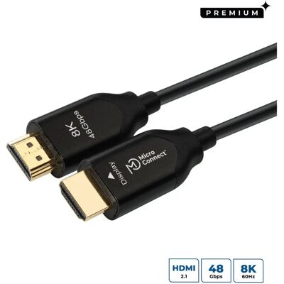 MicroConnect HDMI Kabel - 8K Glasfaser - 40m MicroConnect HDMI Kabel - 8K Glasfaser - 40m