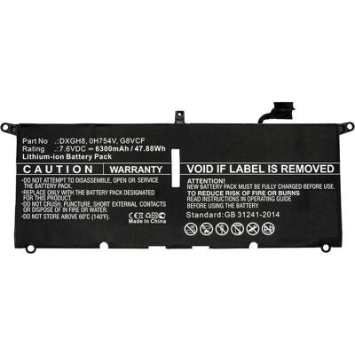 CoreParts G8VCF-CP 6300mAh Laptop Battery - Notebook Battery CoreParts G8VCF-CP 6300mAh Laptop Battery - Notebook Battery