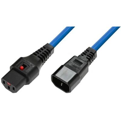 MicroConnect Strømkabel - Blå 0,5m IEC Lock C13 til C14 MicroConnect Strømkabel - Blå 0,5m IEC Lock C13 til C14